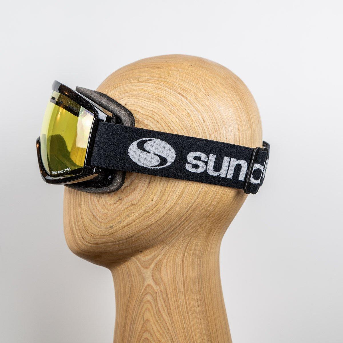 Hawk Ski Goggle - Black Frame/Yellow Lens - Image 3