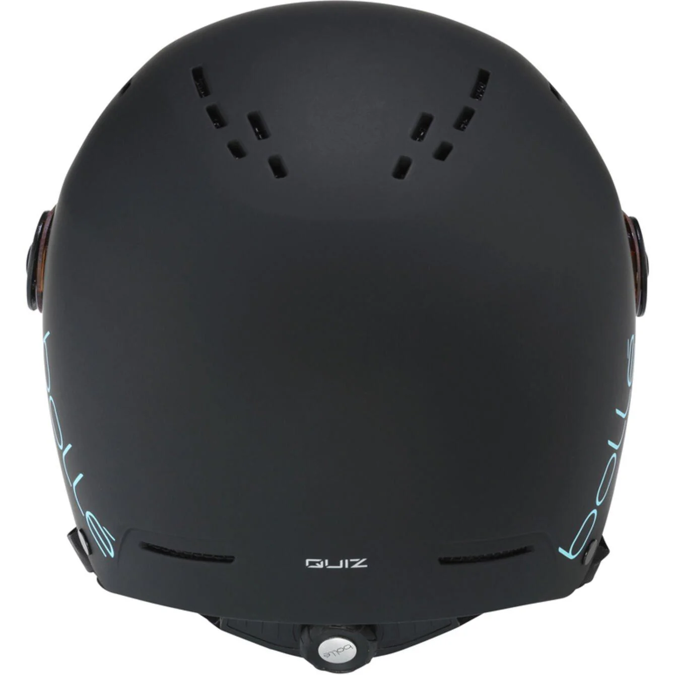 Kid's Quiz Visor Helmet - Black Blue Matte - Image 3