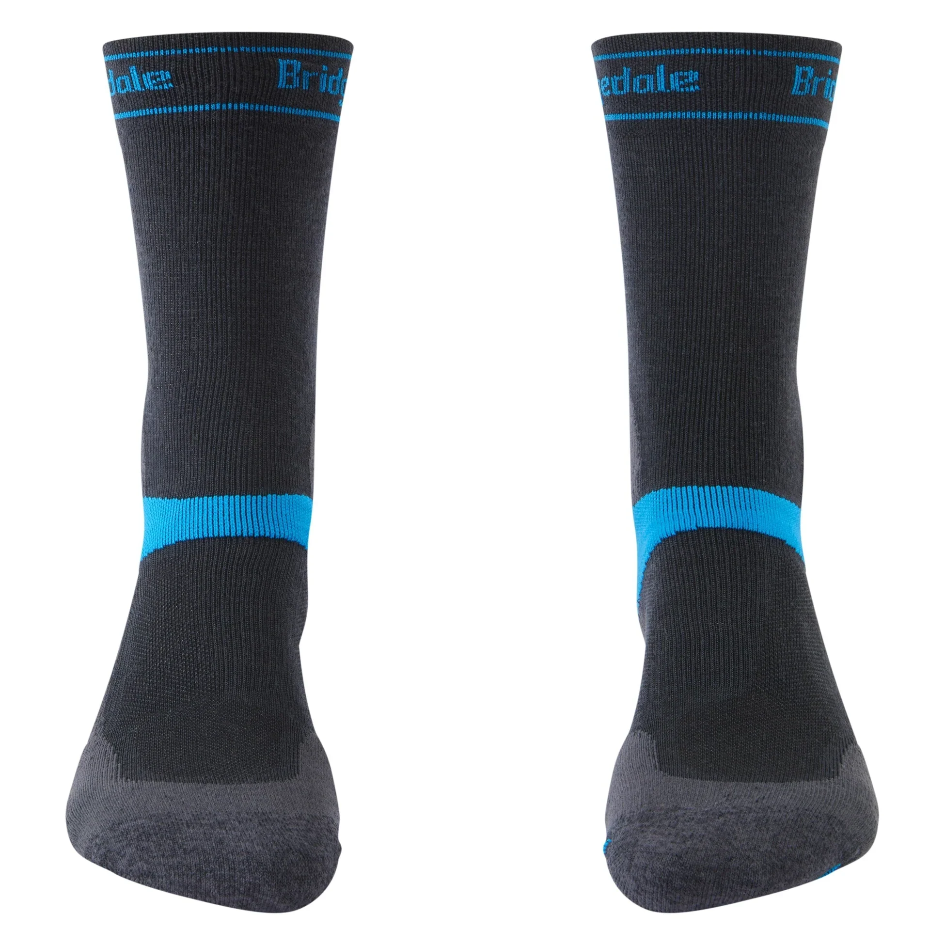 Men's MTB/Gravel Midweight T2 Merino Socks - Grey - Image 2