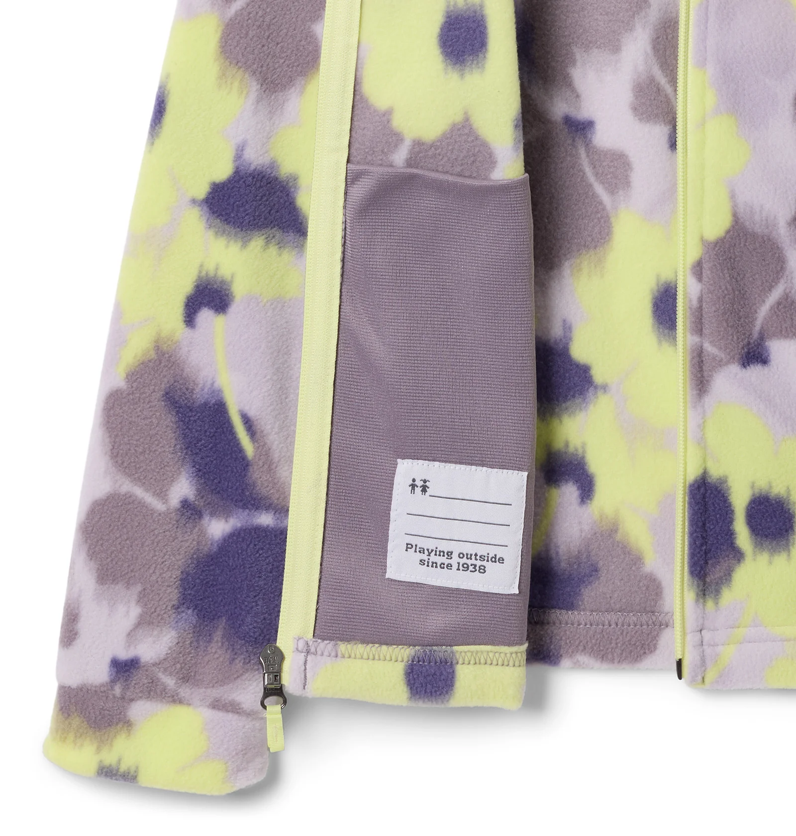 Kids' Benton Springs II Printed Full Zip Fleece - Purple - Image 3