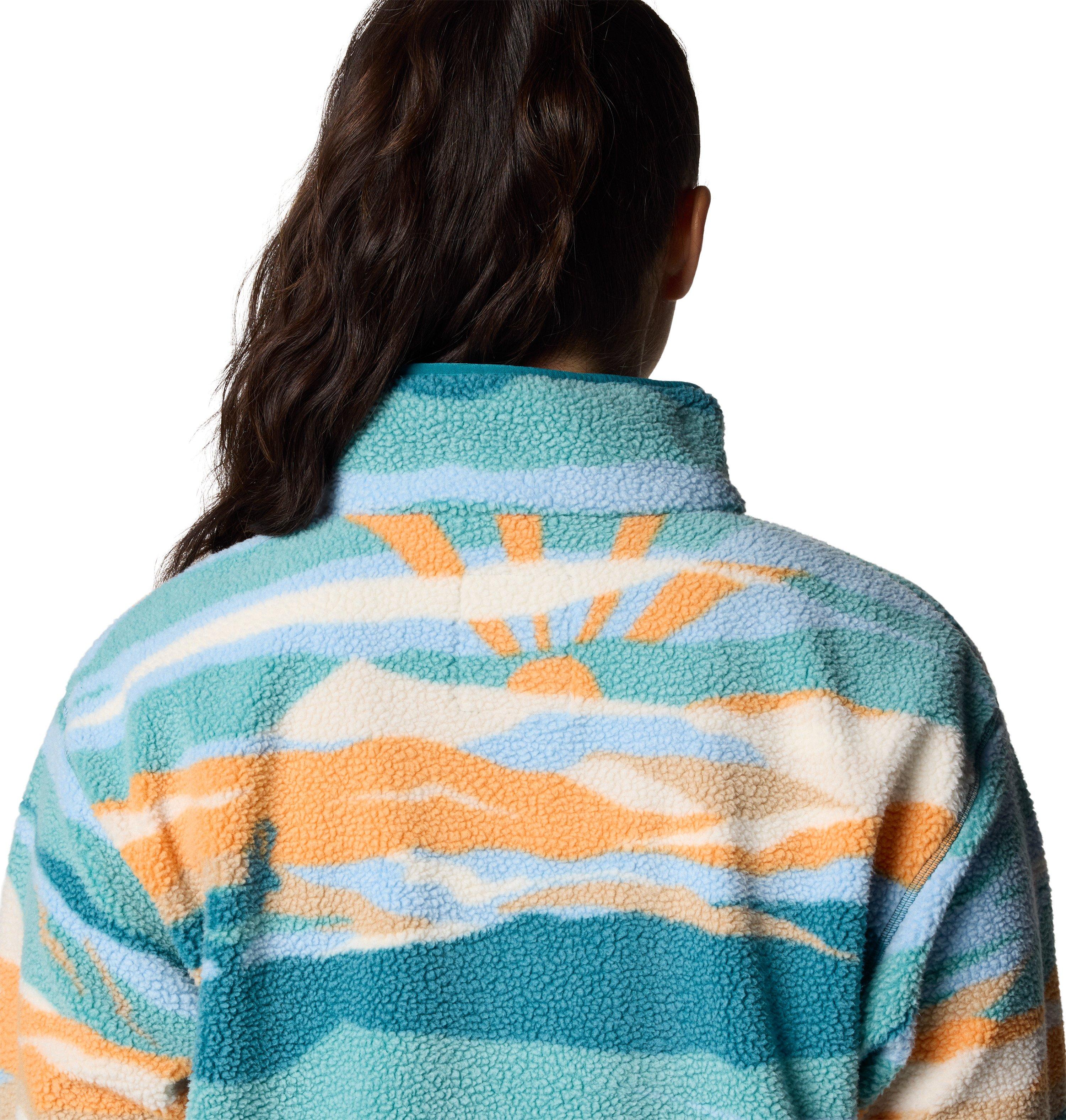 Women's Helvetia II Cropped 1/2 Snap Fleece - Green - Image 5
