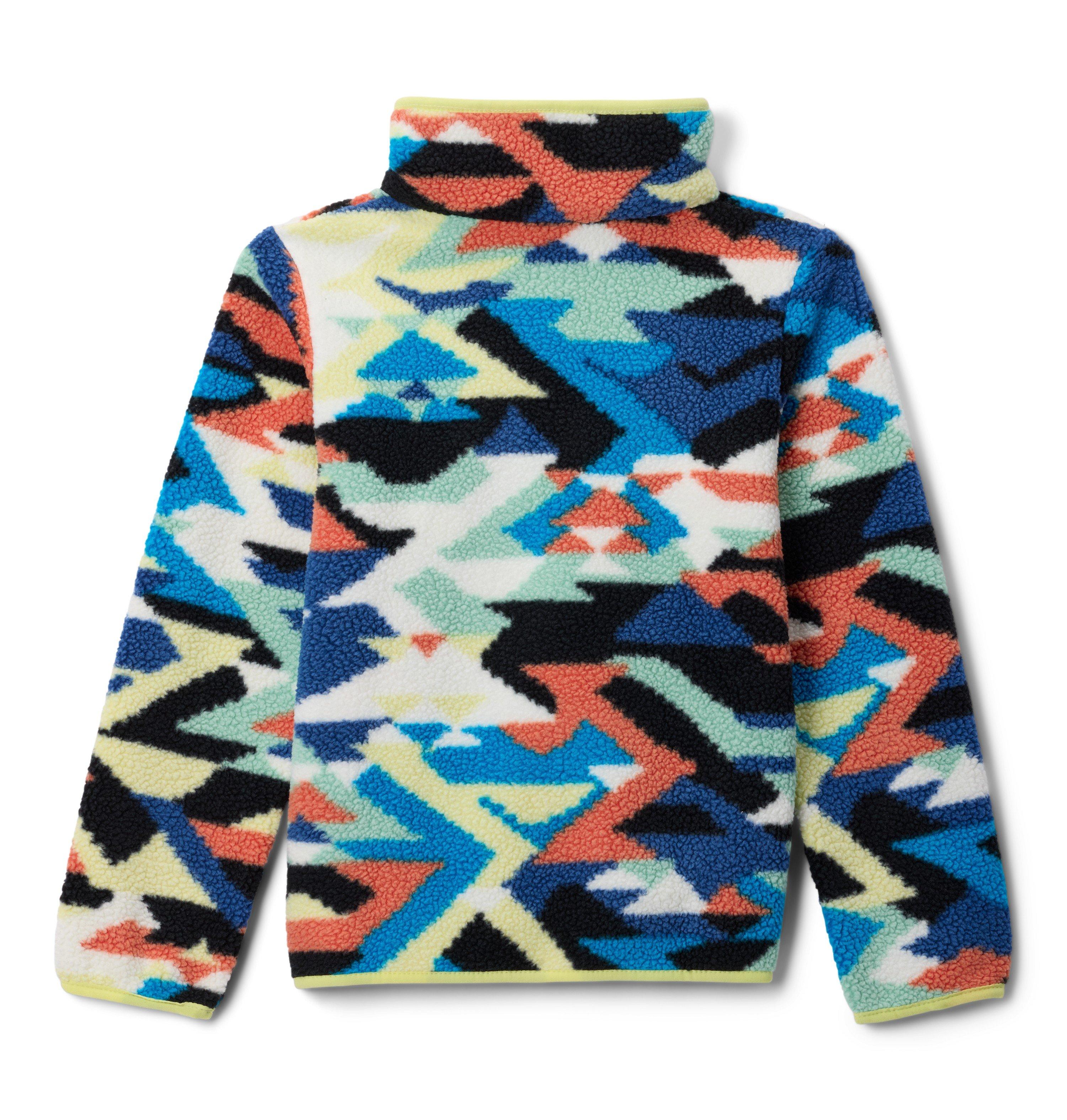 Columbia Kids' Helvetia II Printed 1/2 Snap Fleece - Blue / Multi - Image 2
