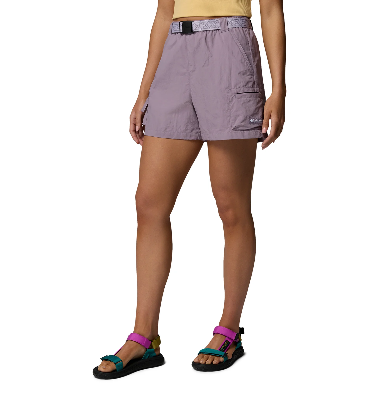Women's Sequoia Grove Woven Walking Shorts - Purple - Image 3