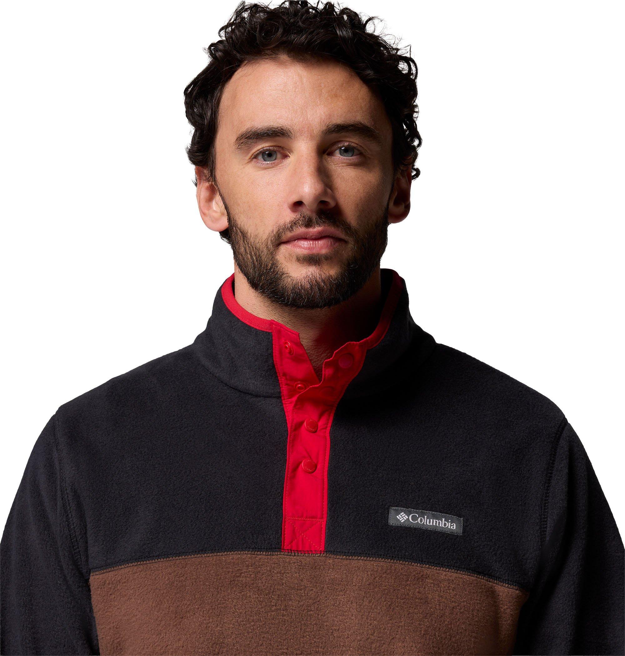 Men's Steens Mountain II 1/2 Snap Fleece - Brown - Image 5