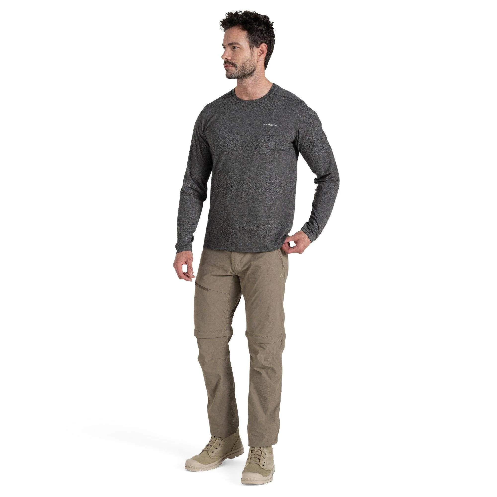 Men's NosiLife Pro Convertible III Trousers - Beige - Image 8