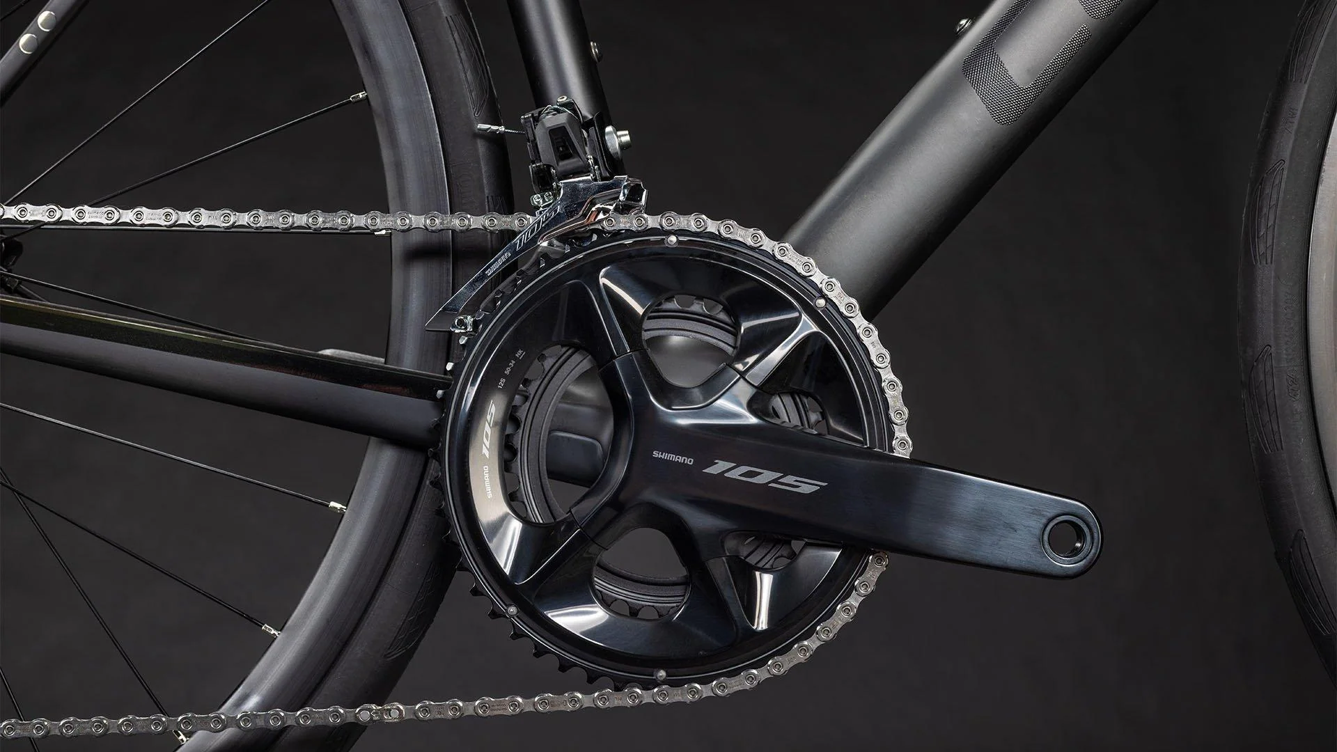Attain C:62 Race Road Bike - Black - Image 8