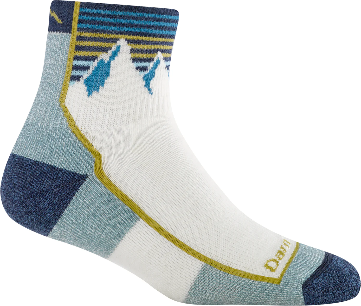 Women's Hiker Quarter Midweight Hiking Socks - White
