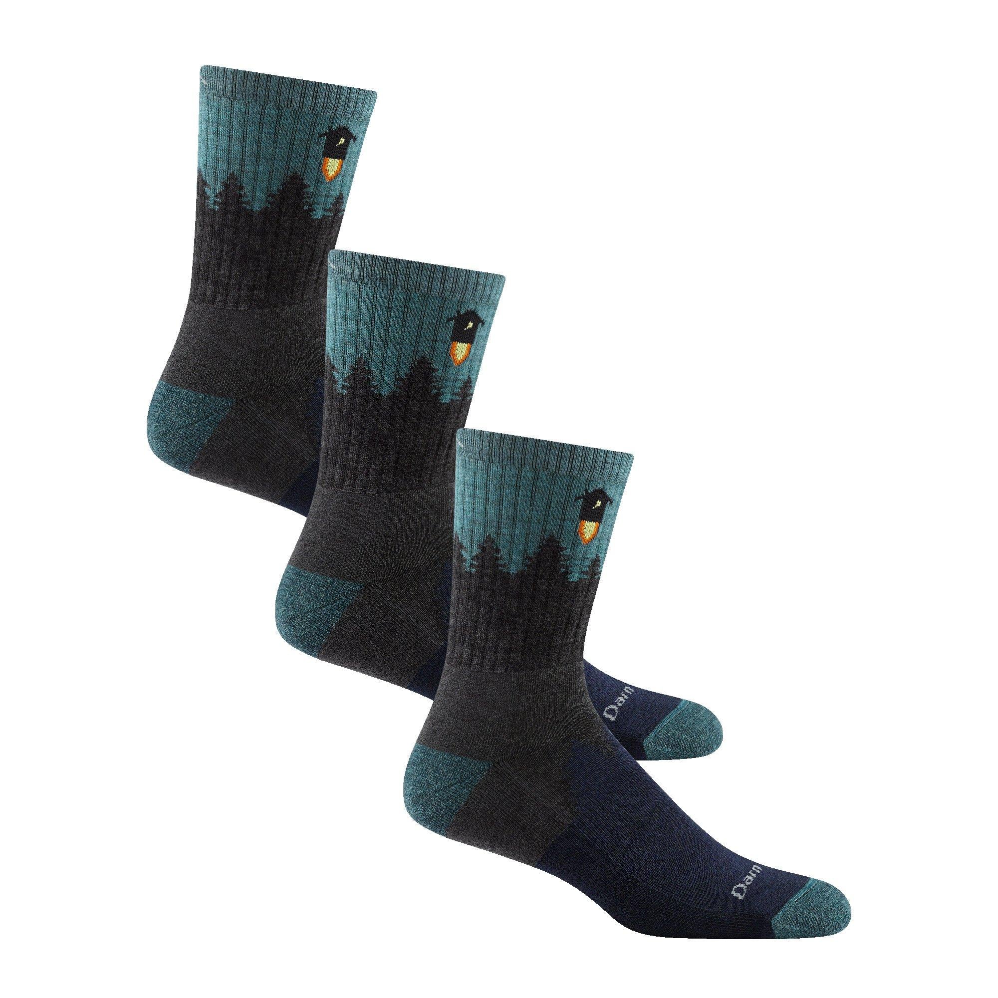 Men's Number 2 Micro Crew Hiking Socks - Grey - Image 2