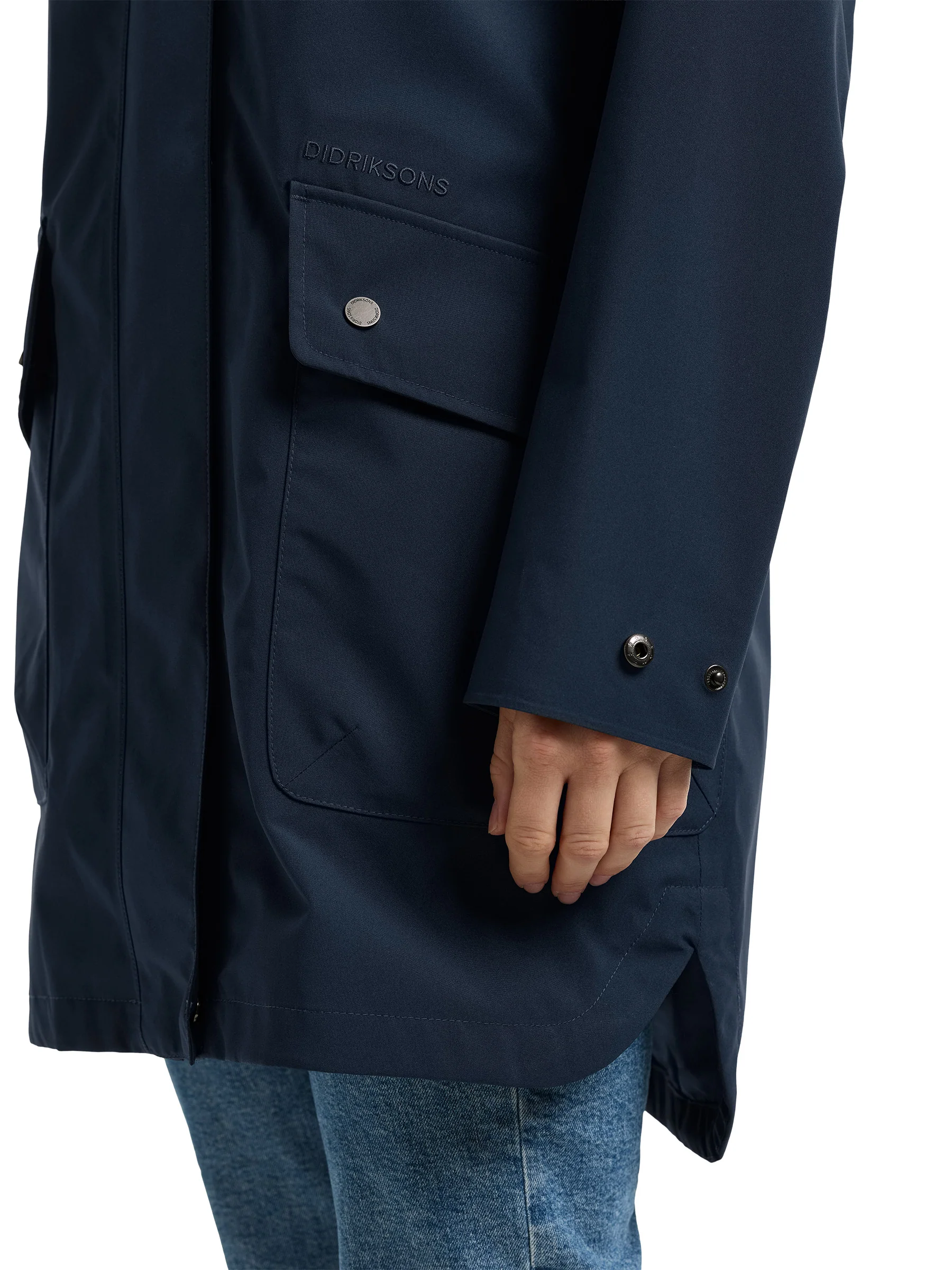 Women's Gwen Parka Jacket - Navy - Image 6