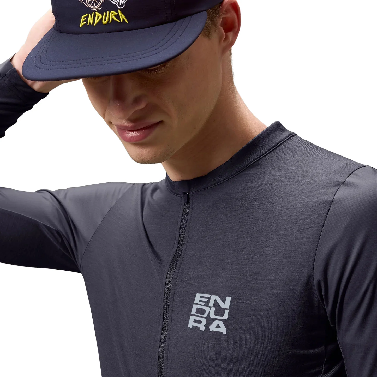 Men's AllTrack Ride Long-Sleeve Jersey - Grey - Image 9