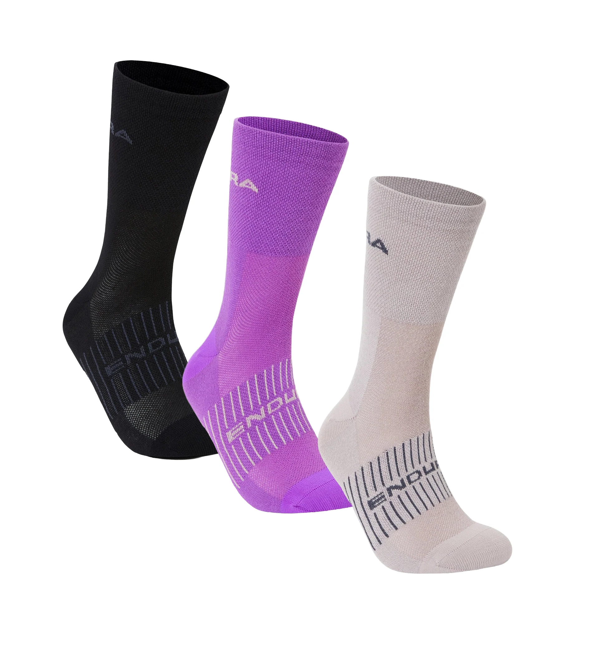 Women's Coolmax Race Socks - 3 Pack - Purple