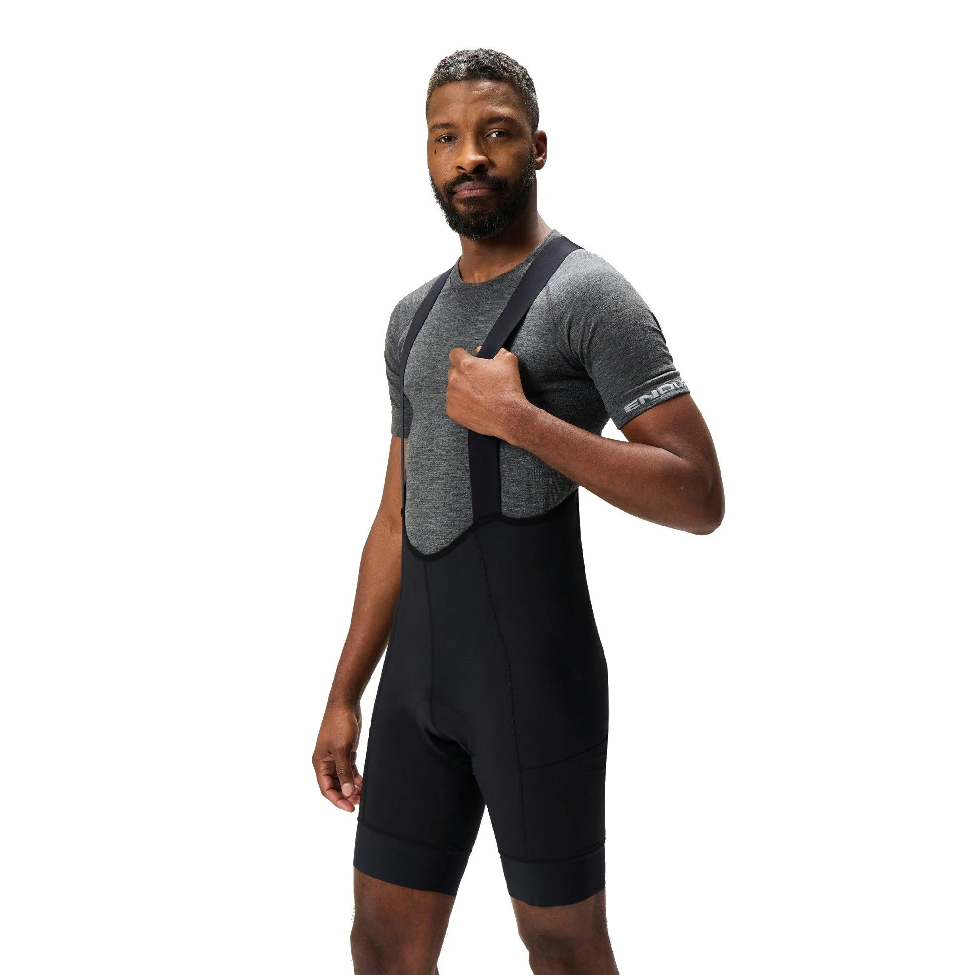 Men's Loop Bib Shorts - Black - Image 4