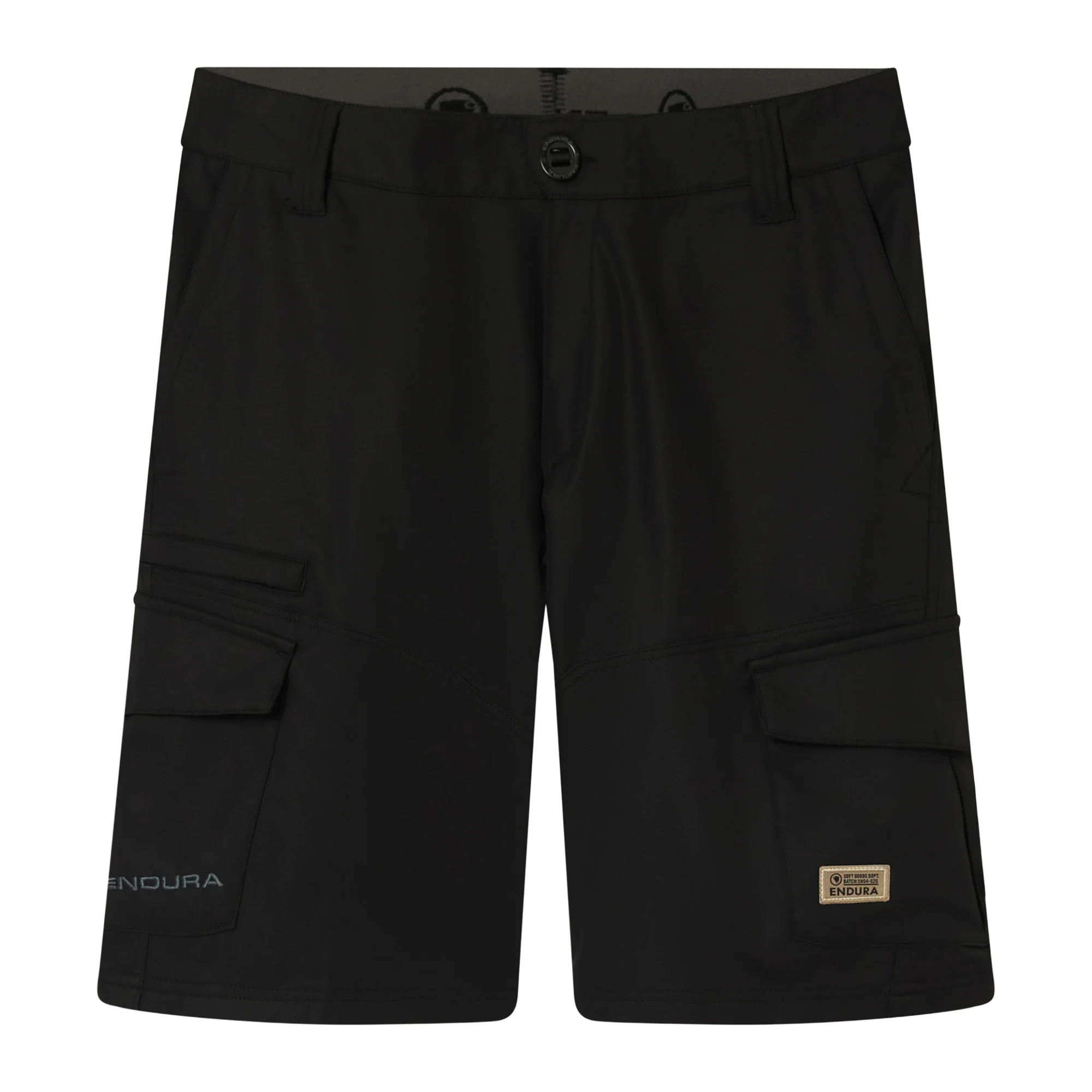 Men's Loop Cargo Shorts with Liners - Black