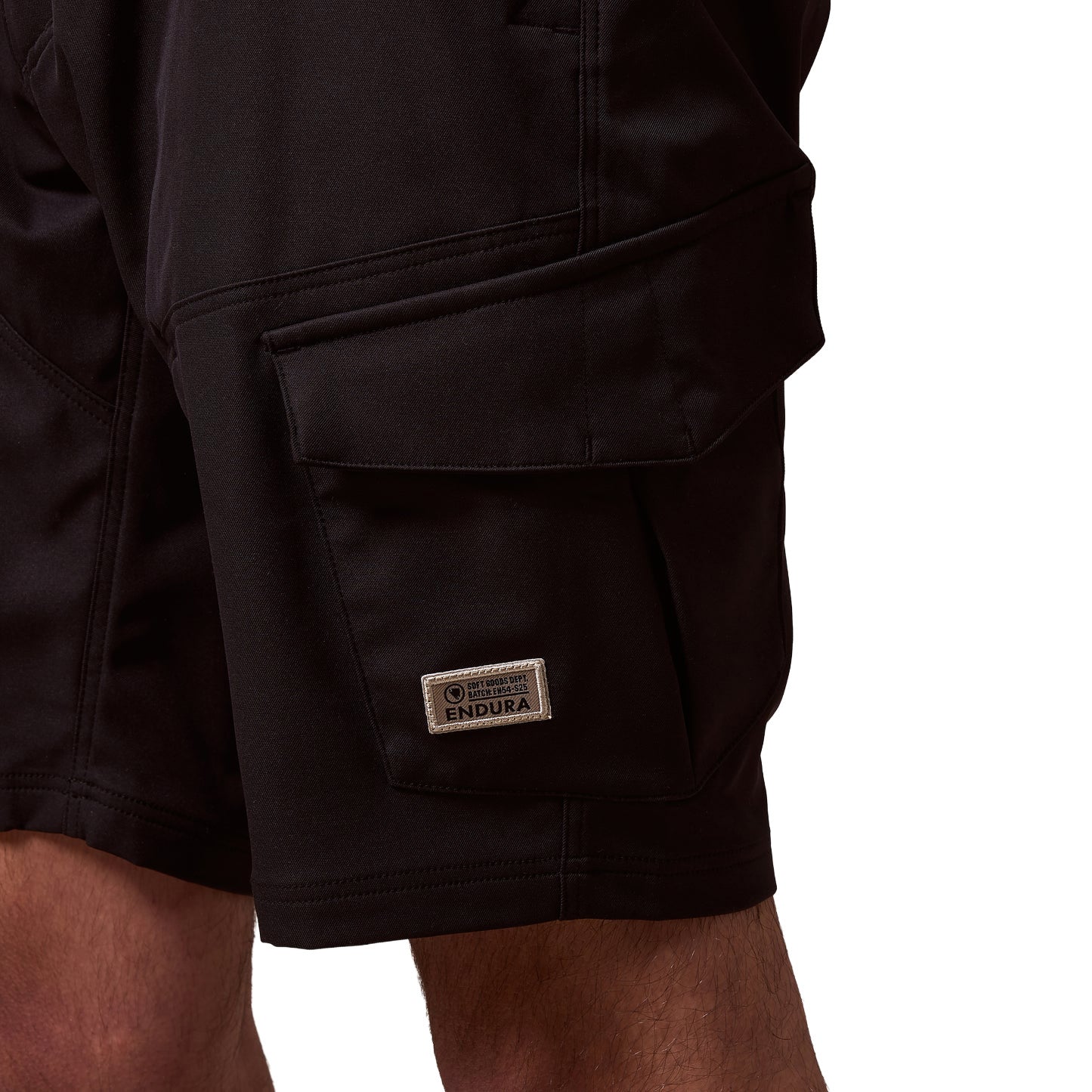 Men's Loop Cargo Shorts with Liners - Black - Image 6