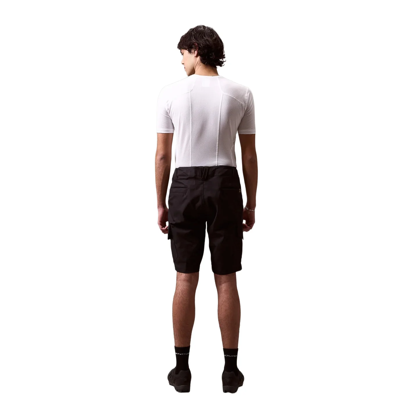 Men's Loop Cargo Shorts with Liners - Black - Image 8