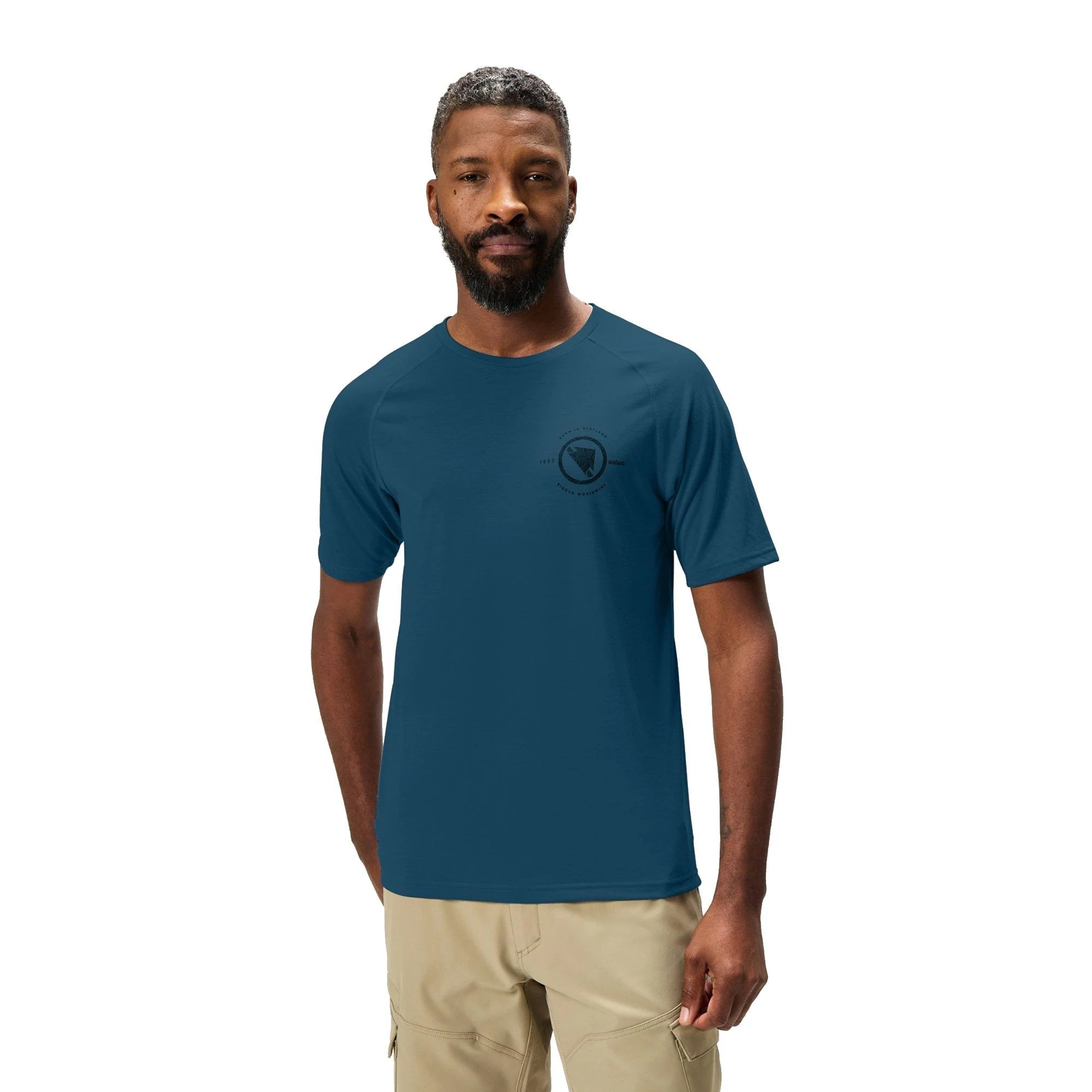 Men's Loop Short-Sleeve Tech T-Shirt - Blue - Image 3