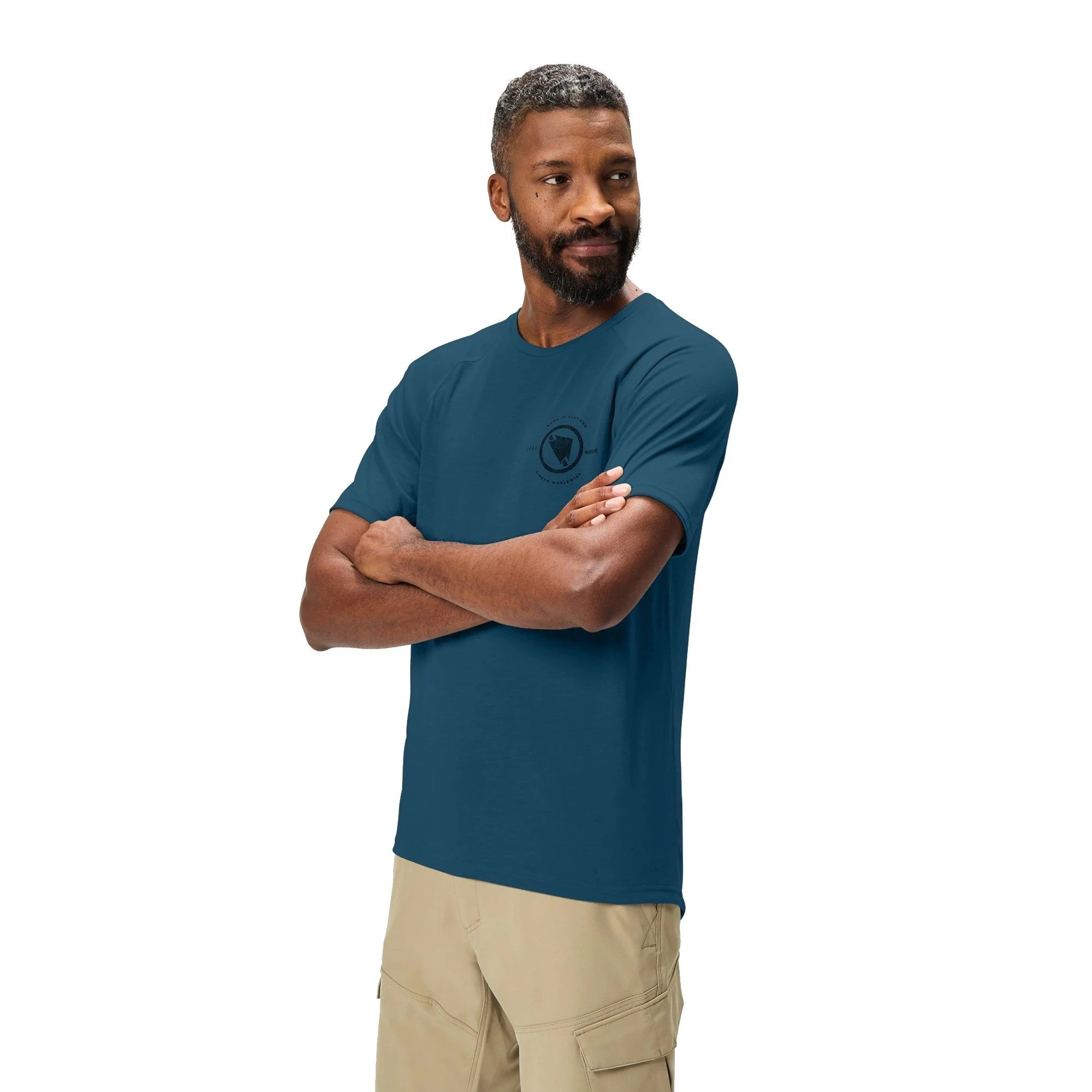 Men's Loop Short-Sleeve Tech T-Shirt - Blue - Image 4