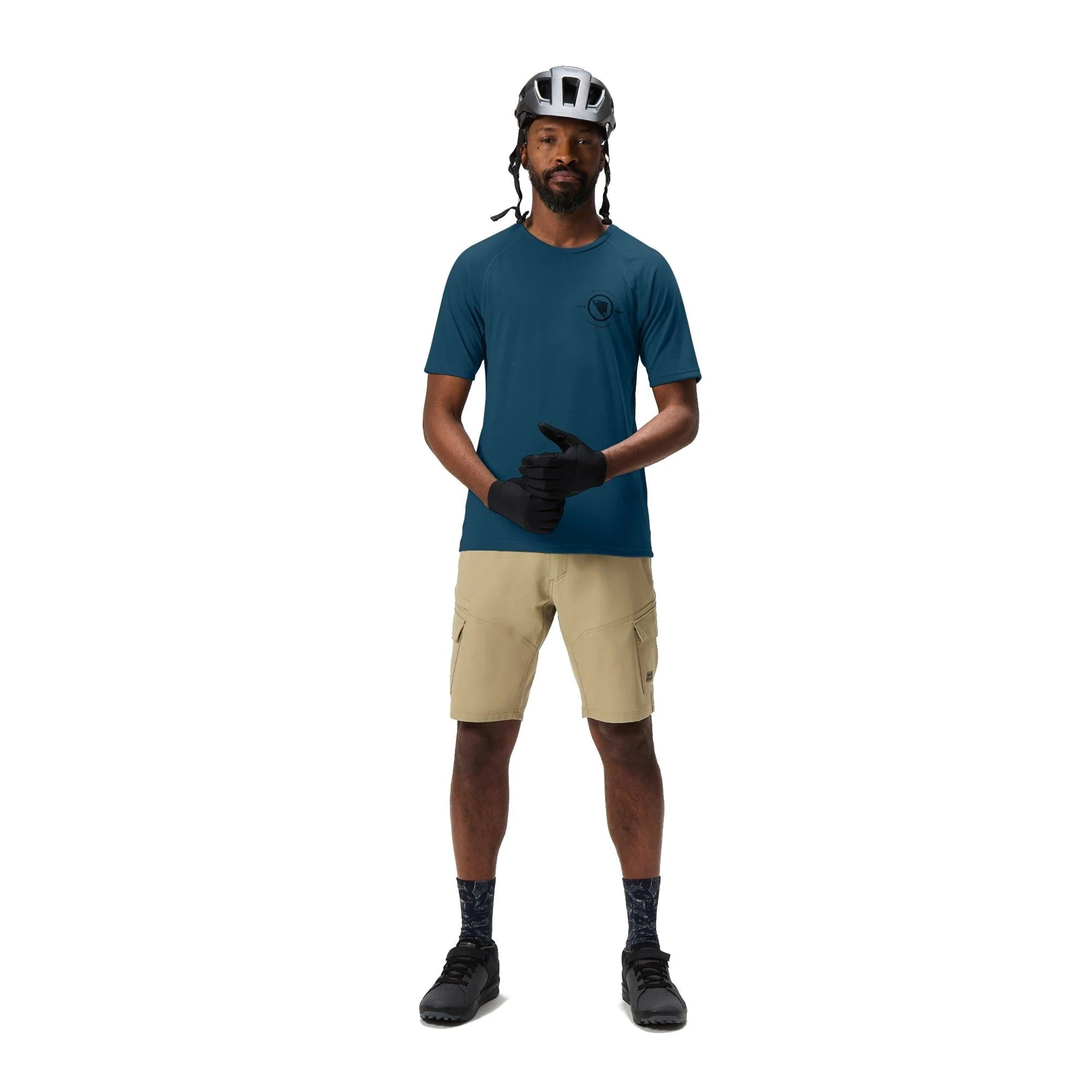 Men's Loop Short-Sleeve Tech T-Shirt - Blue - Image 5