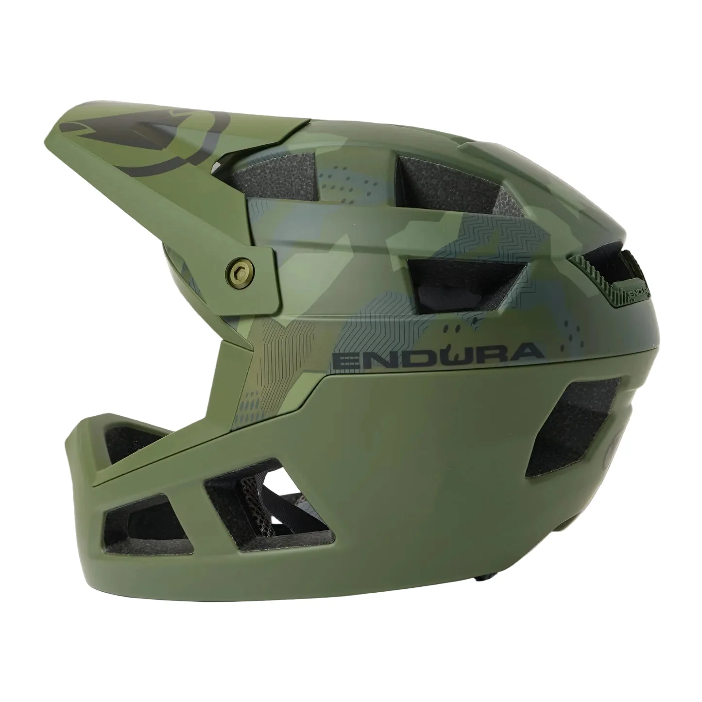 Kids' SingleTrack Full Face MTB Helmet - Green - Image 3