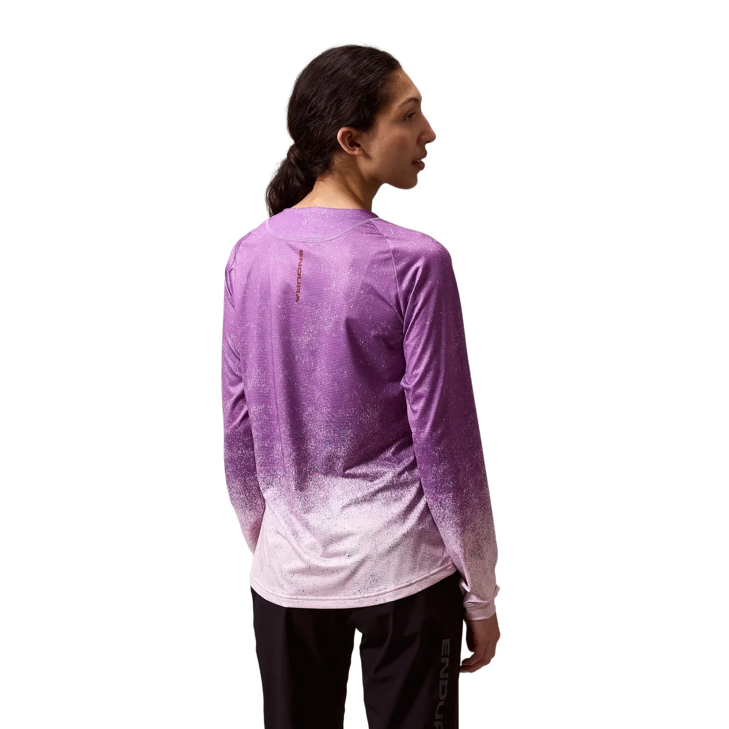 Women's SingleTrack Long-Sleeve Print T-Shirt - Purple - Image 2