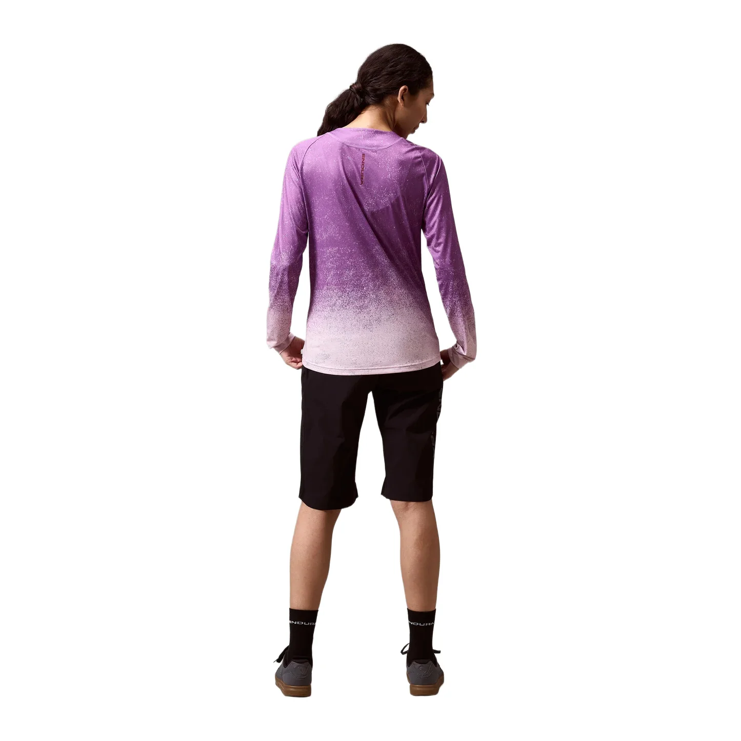 Women's SingleTrack Long-Sleeve Print T-Shirt - Purple - Image 4