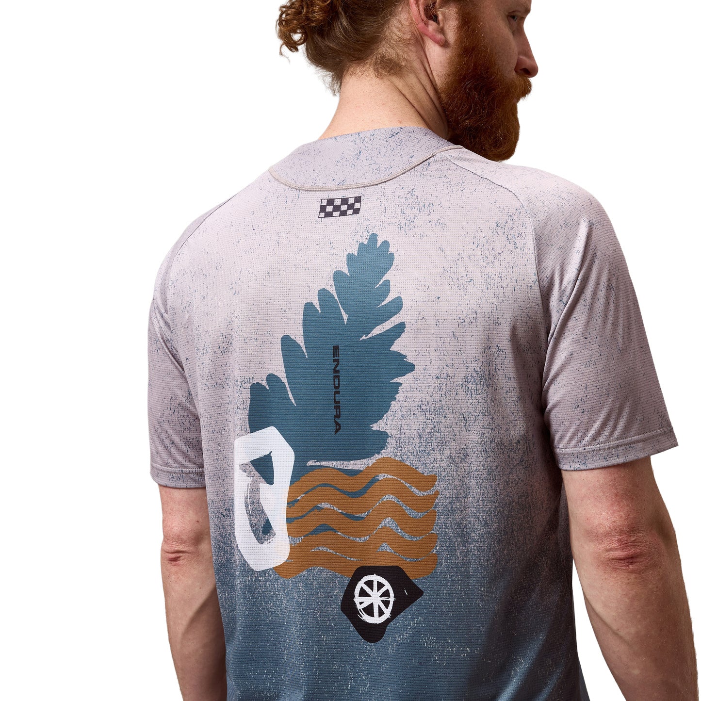 Men's SingleTrack Short-Sleeve Print T-Shirt - Blue - Image 6