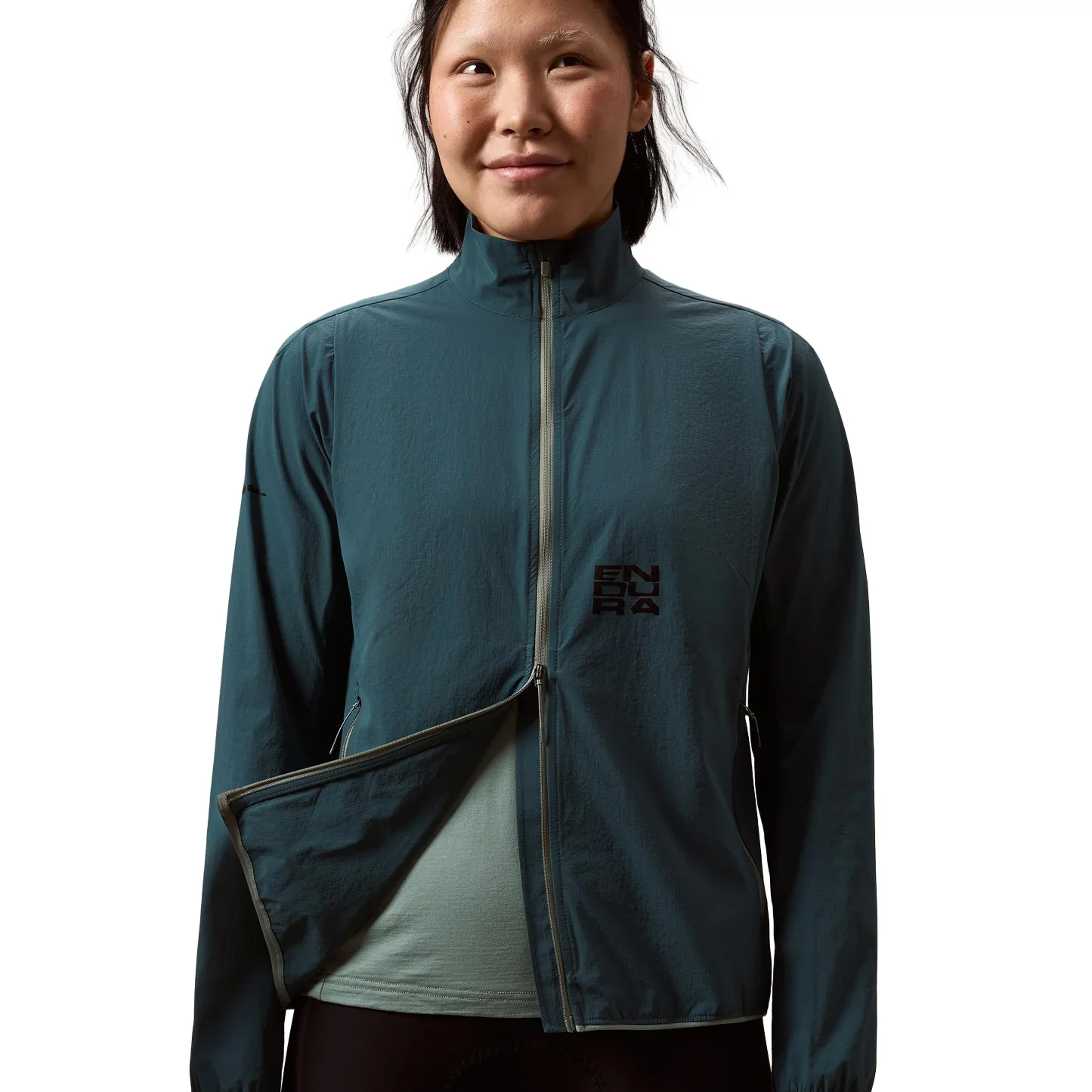 Women's AllTrack Ride Packable Jacket - Teal - Image 5