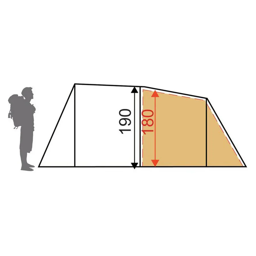 Sendero 4 4-Person Tent - Green - Image 3