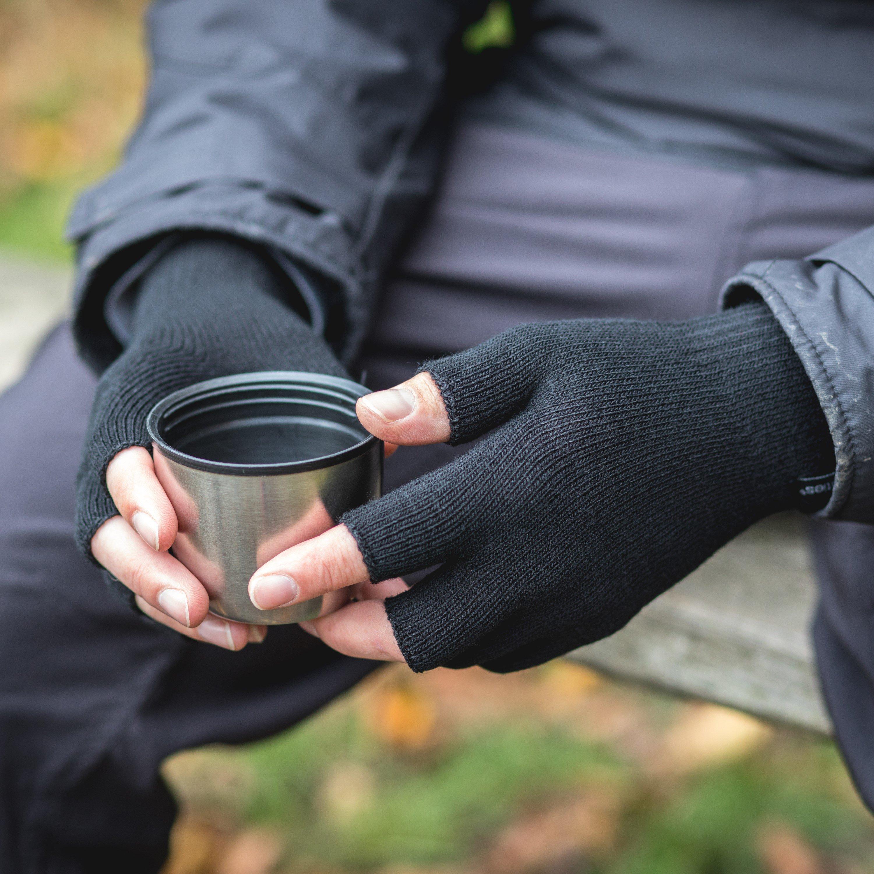 Fingerless Thinny Glove - Black - Image 2