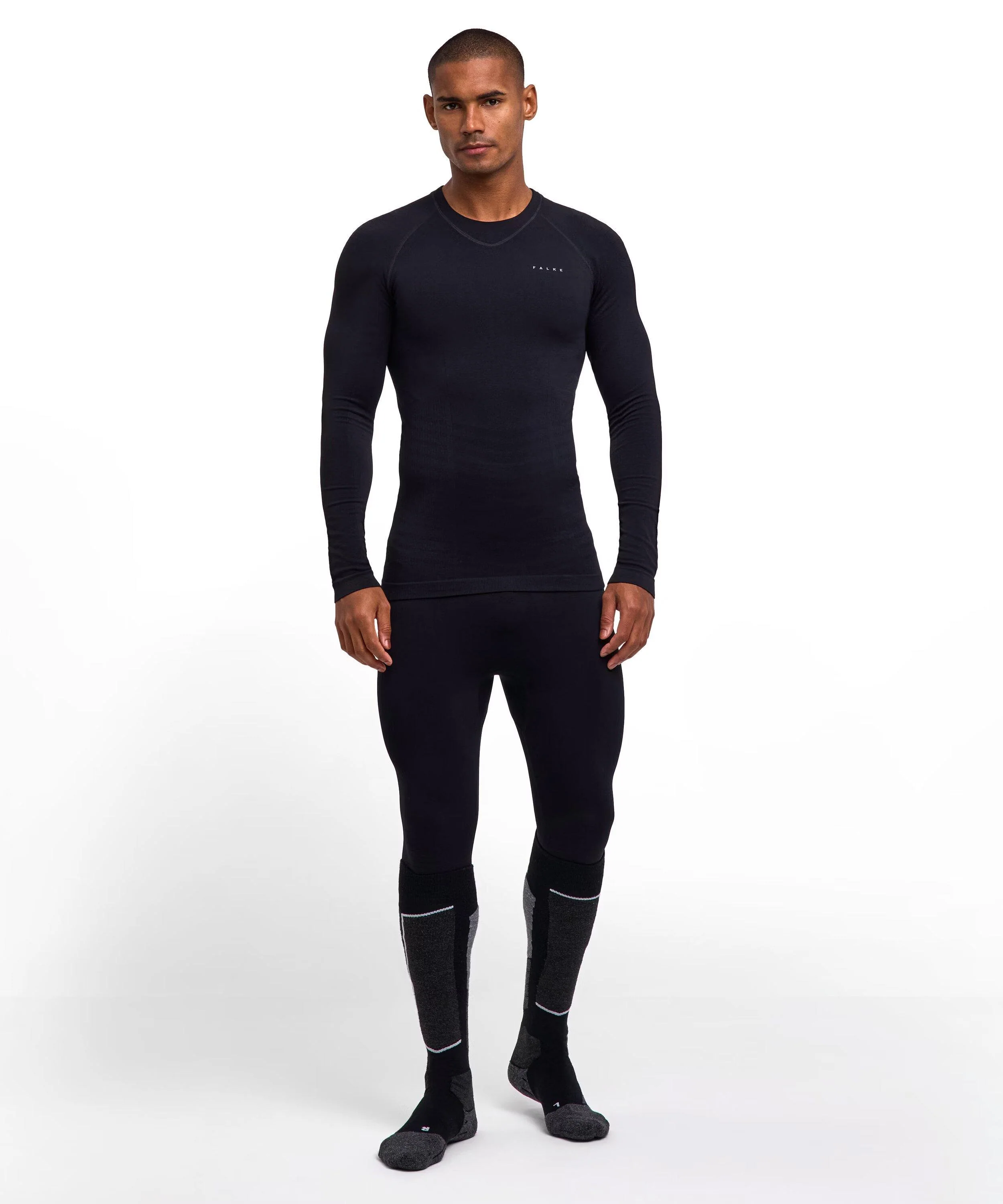 Men's Max Warm Long-Sleeve Top - Black - Image 6