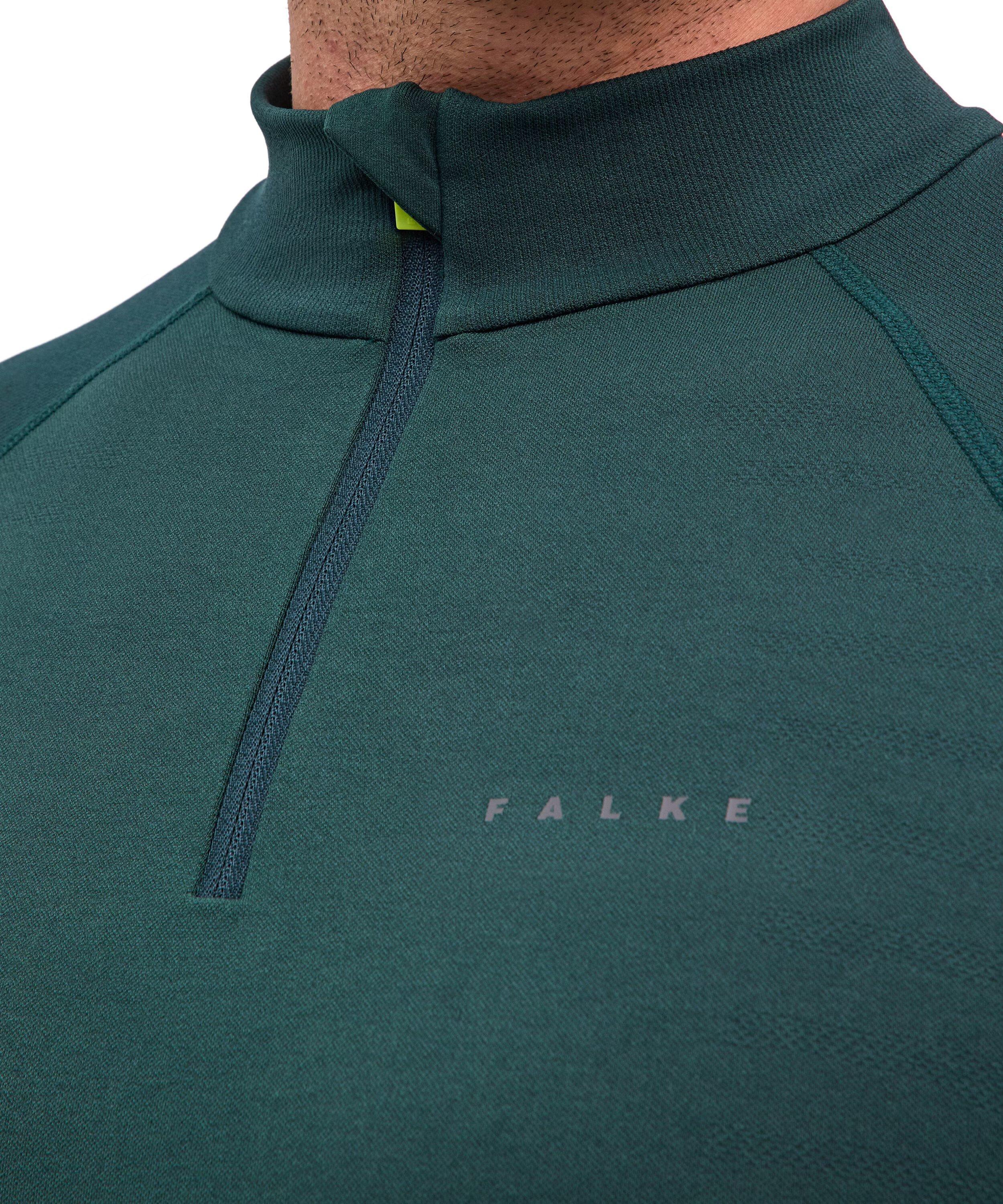 Men's Max Warm Zip Neck Long-Sleeve Top - Green - Image 3