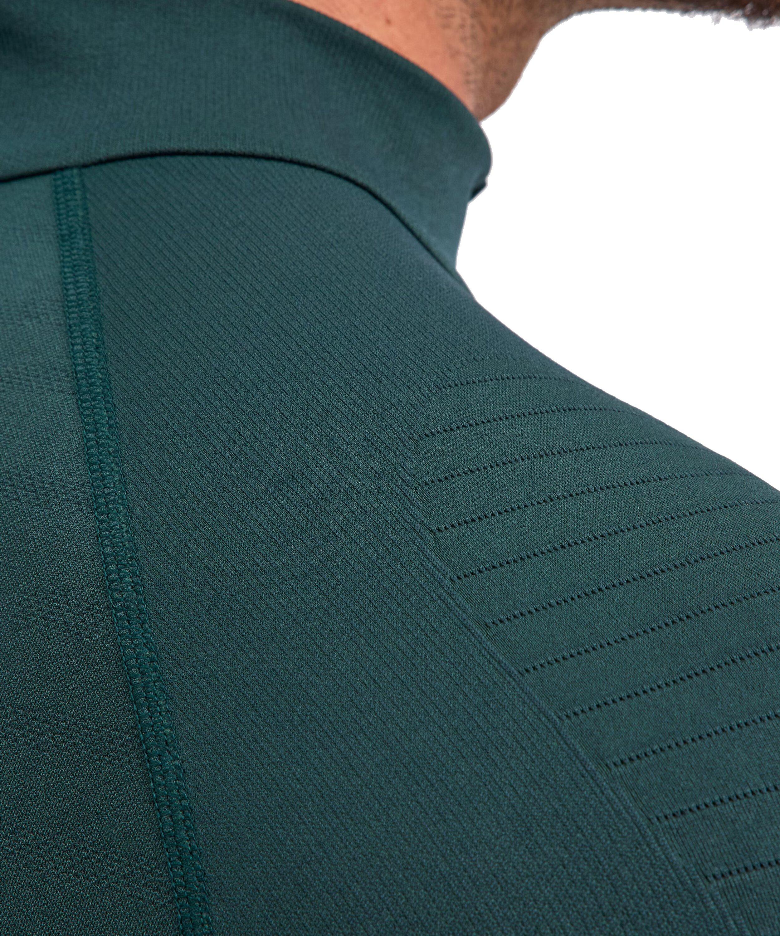 Men's Max Warm Zip Neck Long-Sleeve Top - Green - Image 5