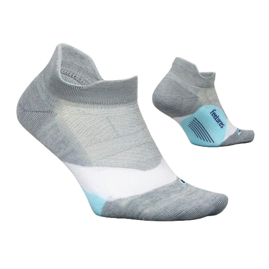 Unisex Elite Light Cushion No Show Tab Socks - Grey - Image 2