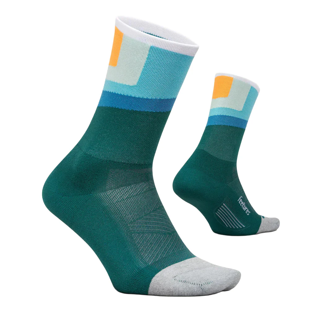 Unisex Elite Light Cushion Mini Crew Socks - Green - Image 2