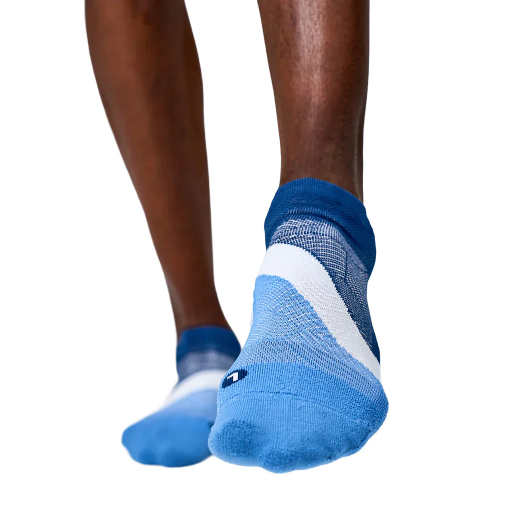 Unisex Elite Light Cushion No Show Tab Socks - Blue - Image 4
