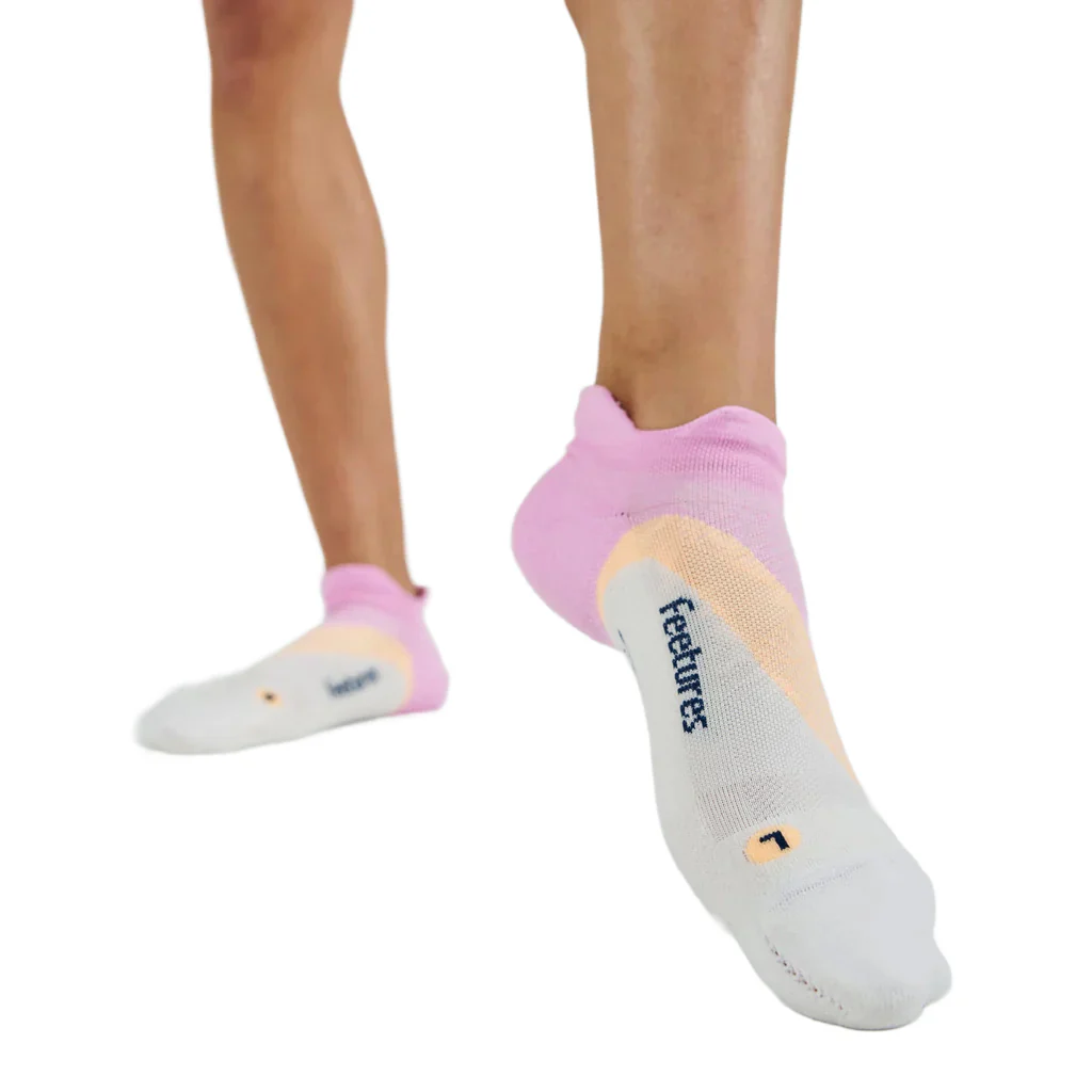 Unisex Elite Light Cushion No Show Tab Socks - Pink - Image 3