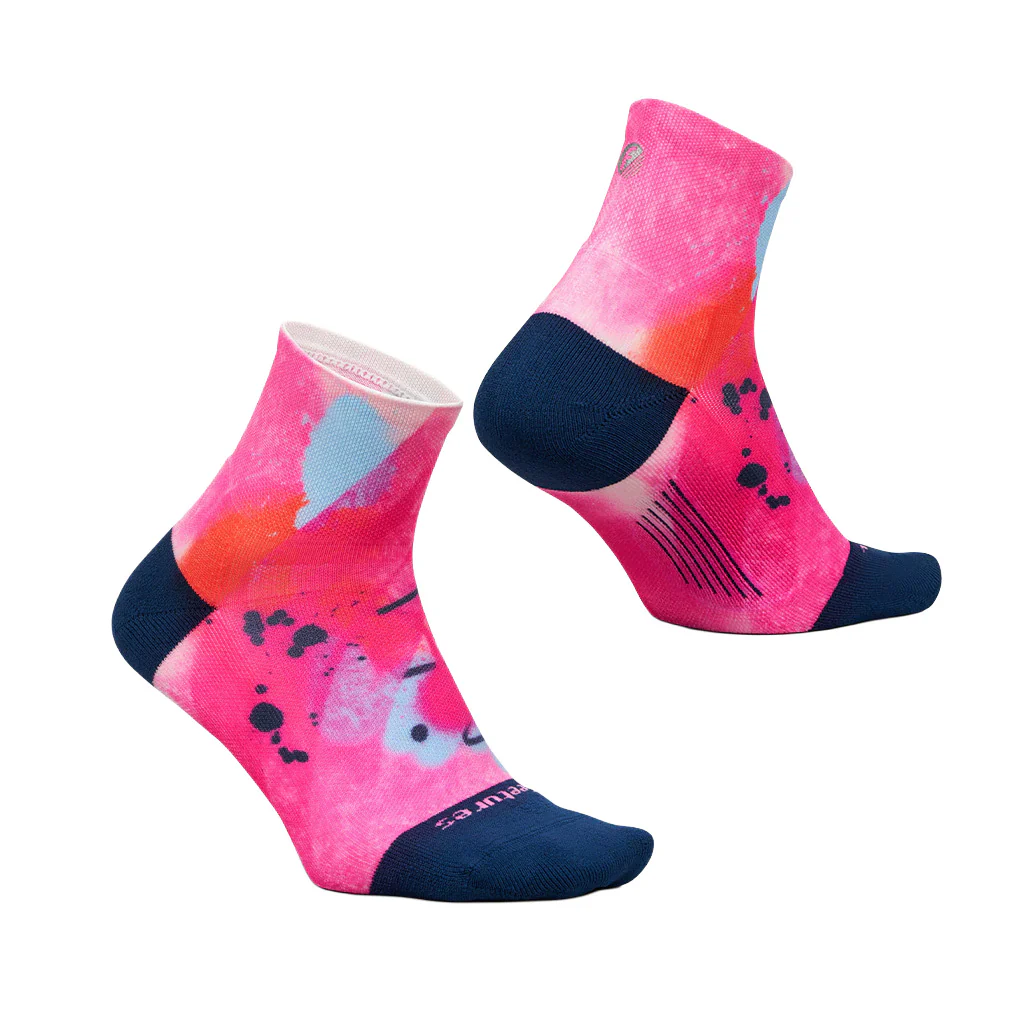 Unisex Elite Light Cushion Quarter Socks - International Women's Day Limited Edition - Pink - Image 2