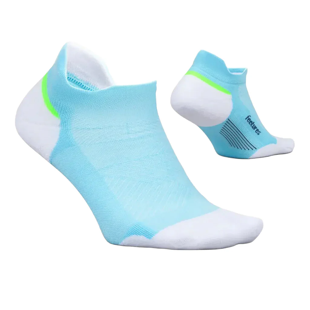 Unisex Elite Maximum Cushion No Show Tab Socks - Blue - Image 2
