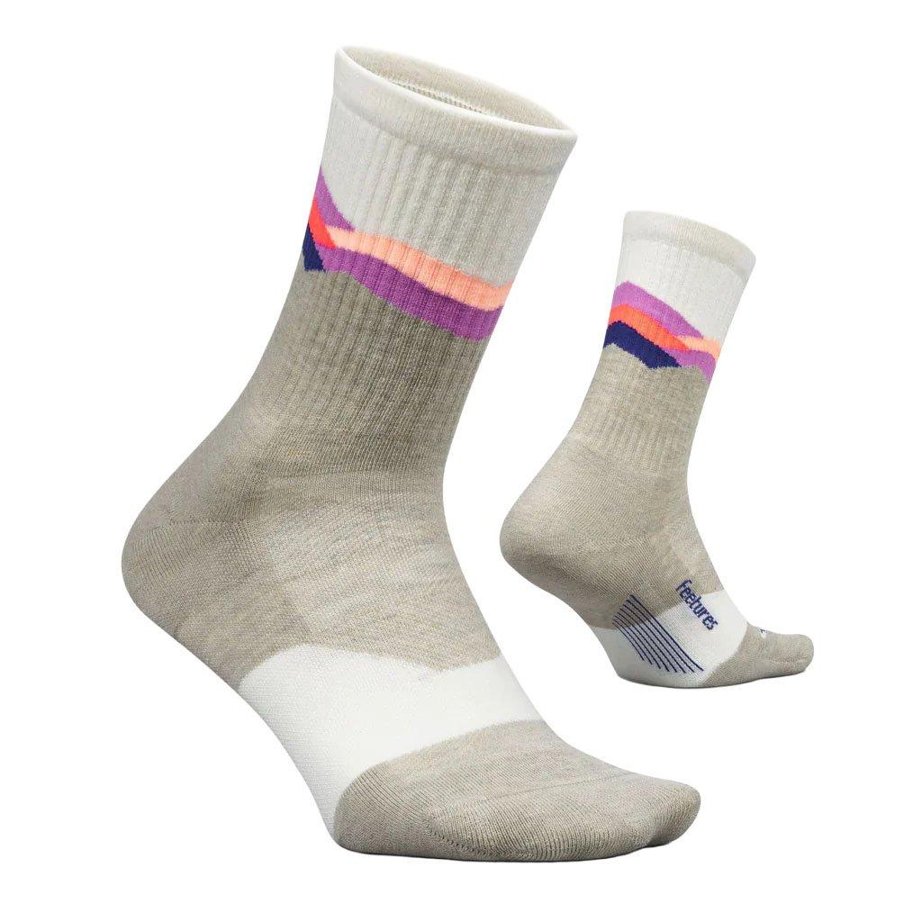 Unisex Trail Maximum Cushion Mini Crew Socks - Cream - Image 2