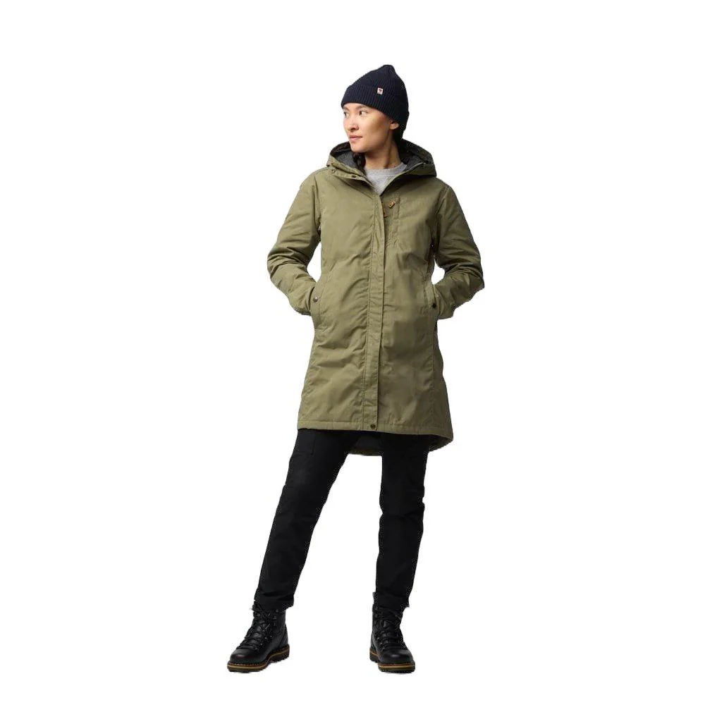Women's Kiruna Padded Parka - Green - Image 3
