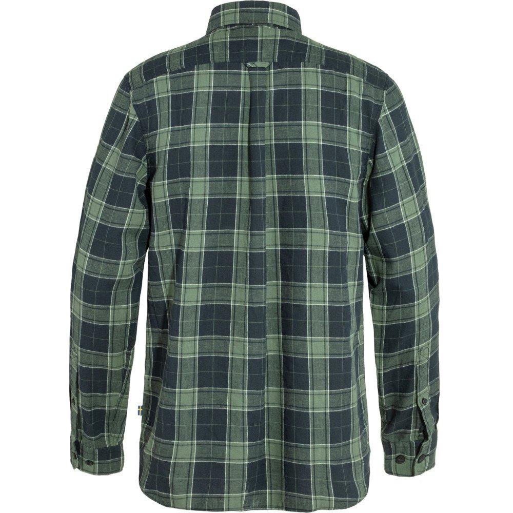 Men's Ovik Travel Shirt Long Sleeve - Green/Navy - Image 2