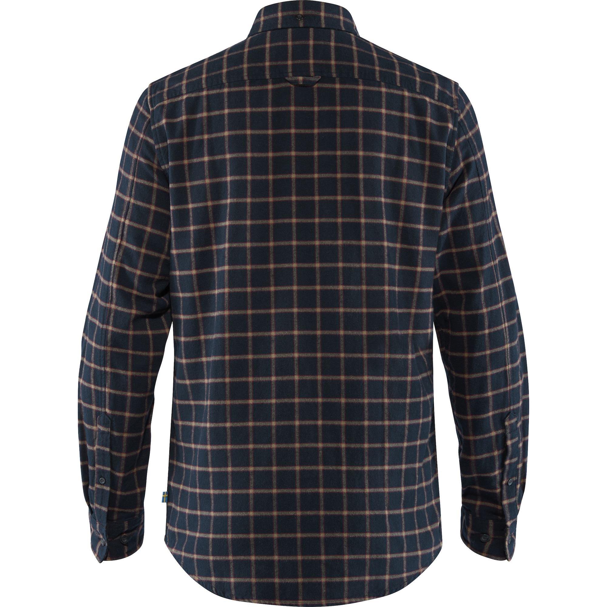 Men's Ovik Flannel Shirt - Dark Navy - Image 2