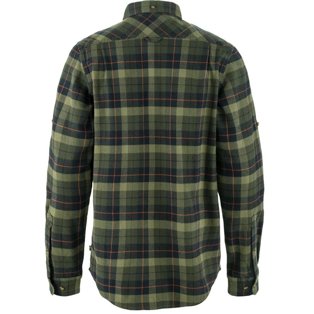 Men's Singi Heavy Flannel Shirt - Black / Green - Image 2