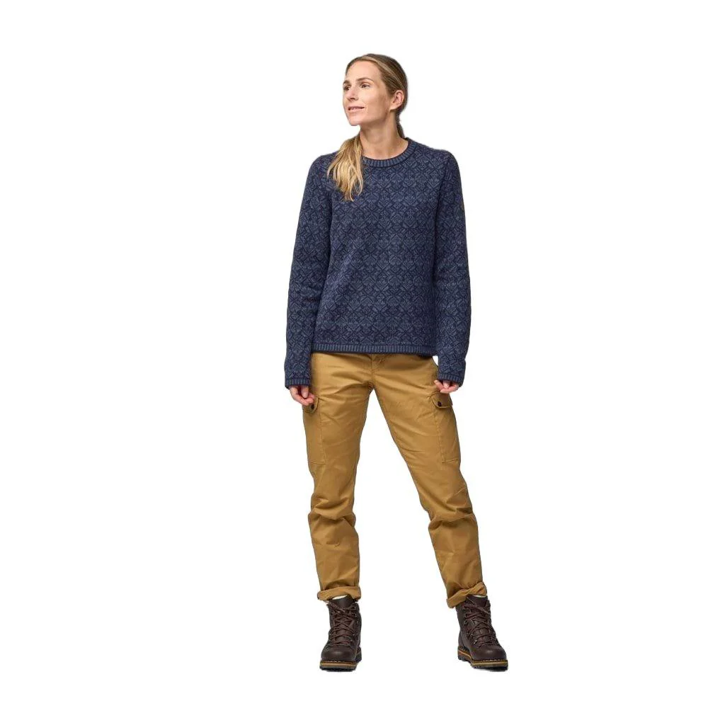 Women's Snow Round Neck Sweater - Navy - Image 3