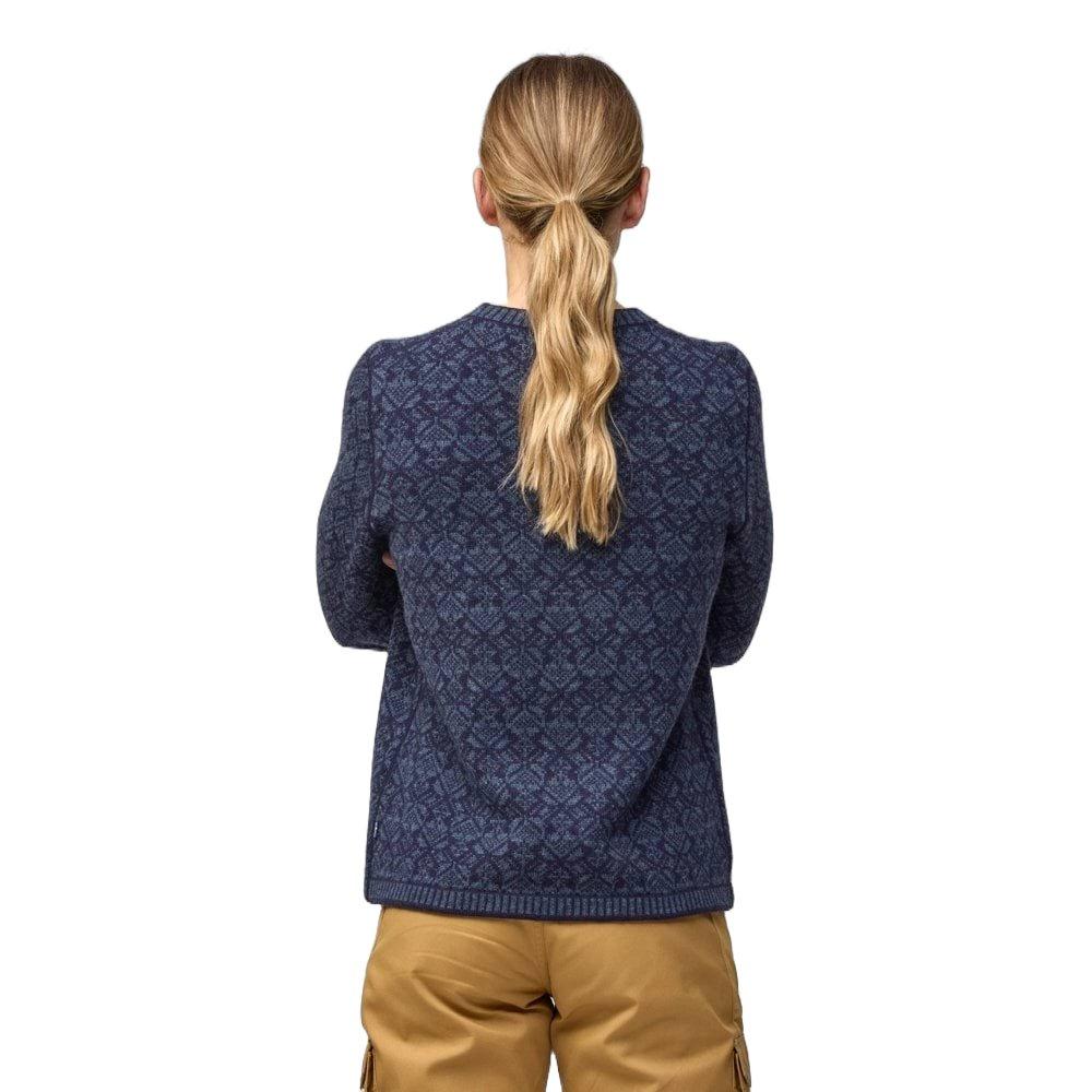 Women's Snow Round Neck Sweater - Navy - Image 4