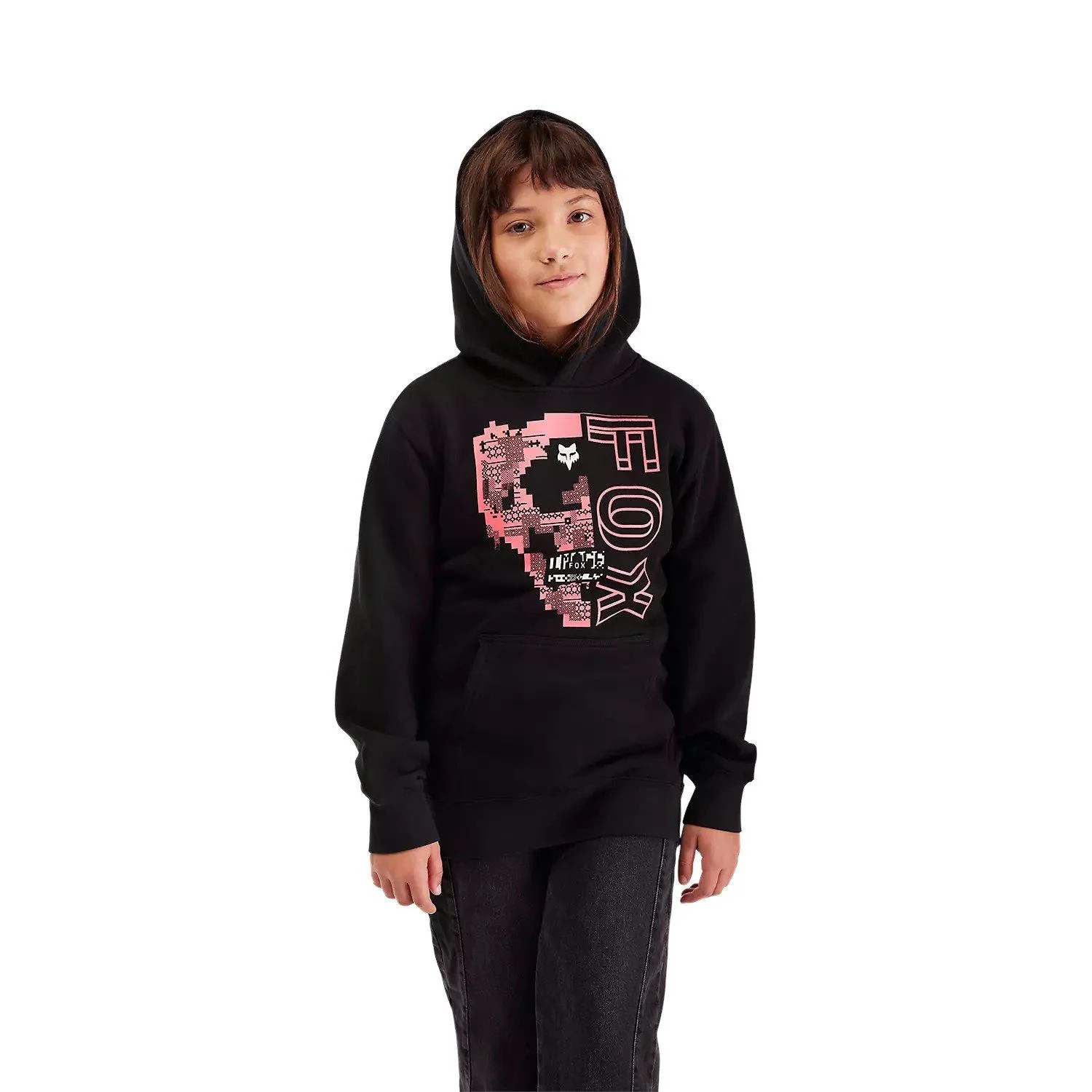 Kids' Image Skull Pullover Hoodie - Black - Image 5