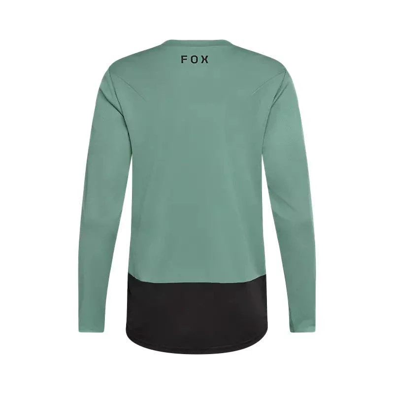 Men's Ranger Fox Head Long-Sleeve Jersey - Green - Image 2