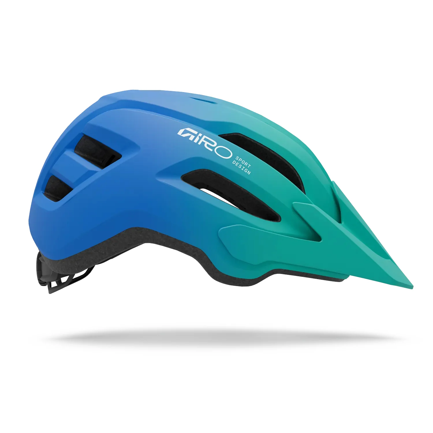 Kids' Fixture II MTB Helmet - Green / Blue - Image 2