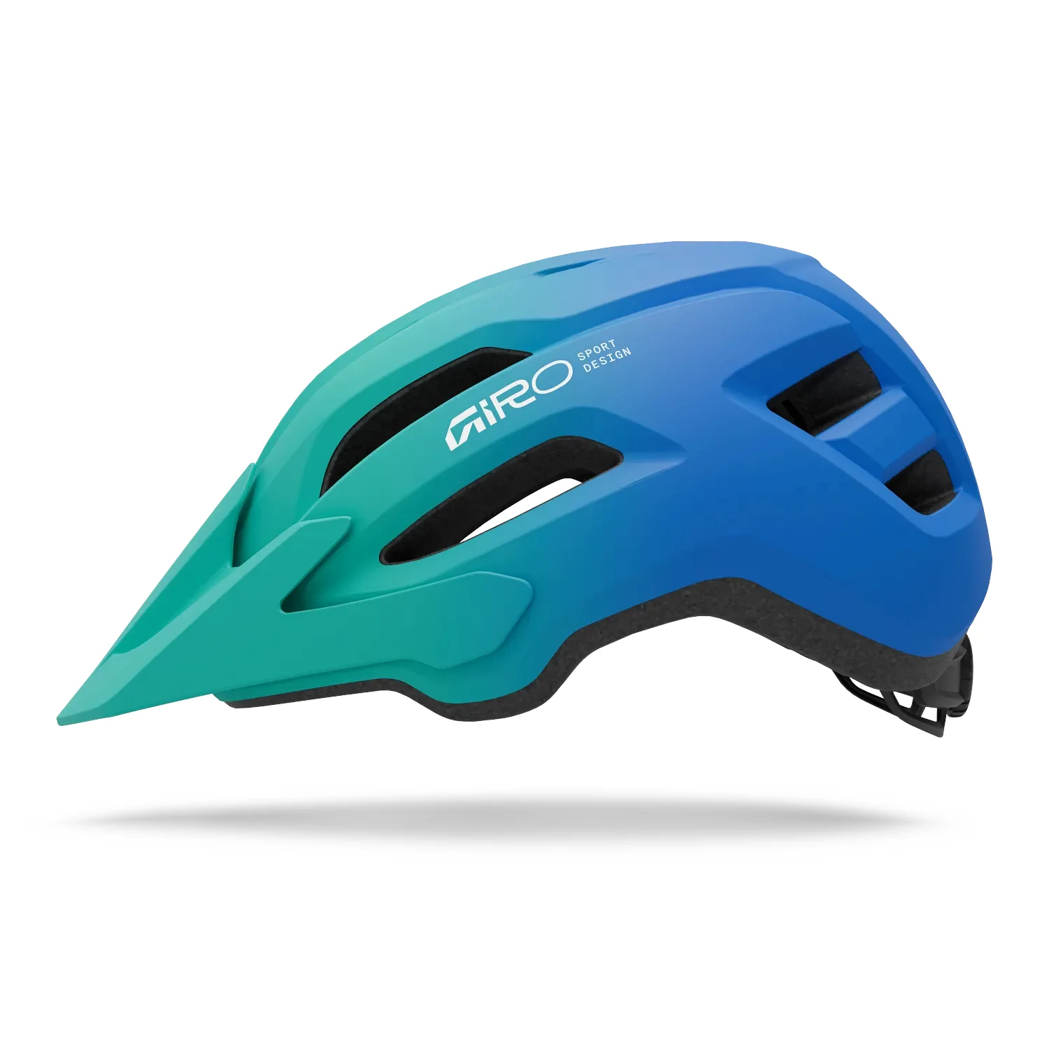 Kids' Fixture II MTB Helmet - Green / Blue - Image 3