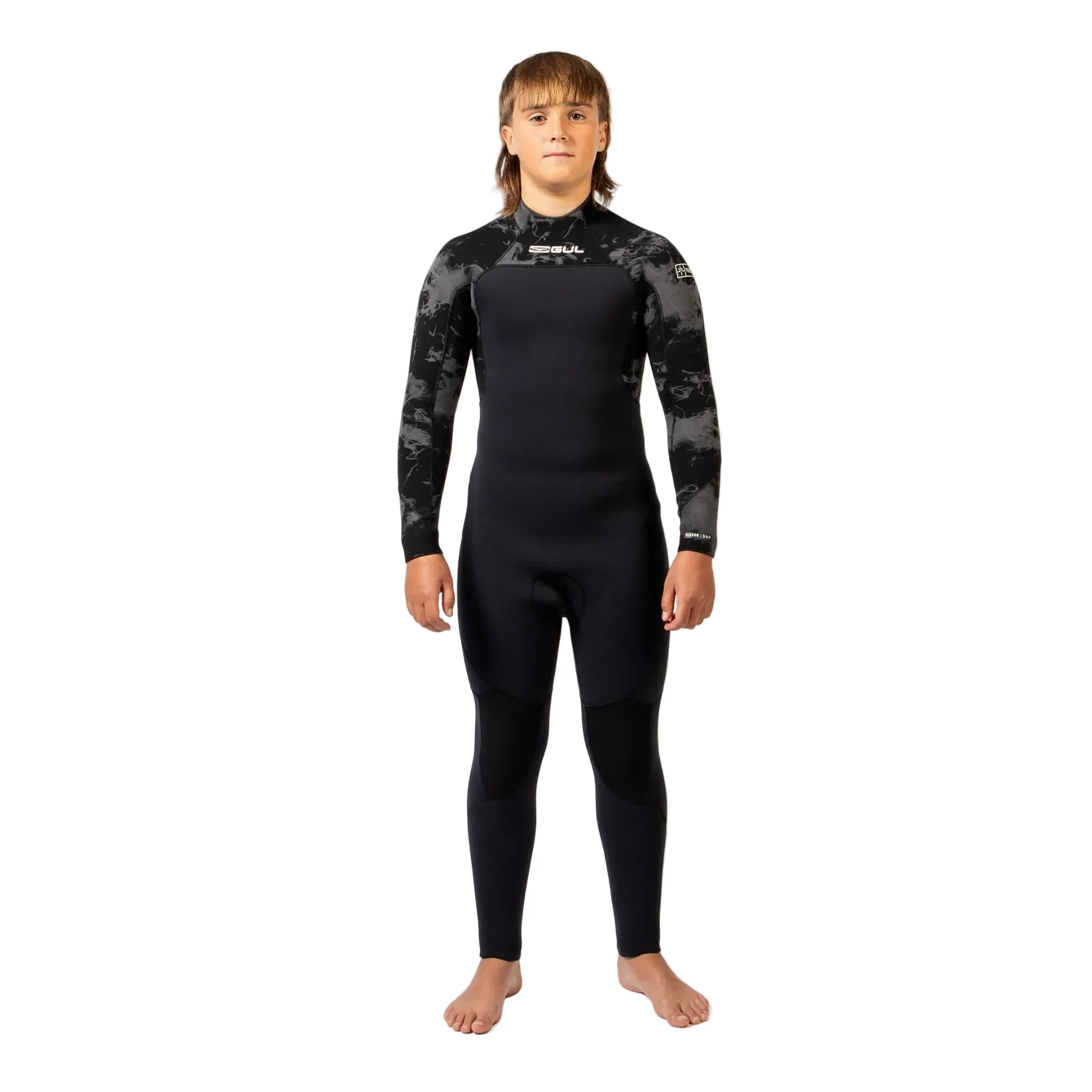 Kids' Flexor 5/4/3 Yulex Steamer Wetsuit - Black